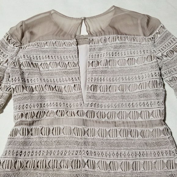 Dole Vita Lace Shift Sheer Dress - Picture 7 of 8